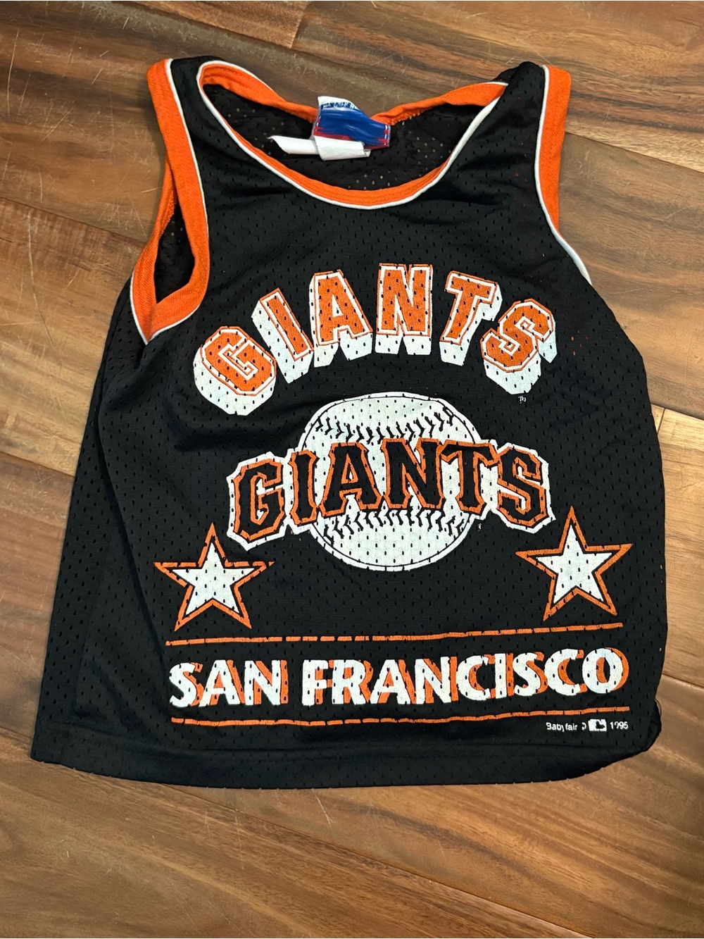 Vintage 1995 San Francisco Giants Mesh Jersey Tank Toddler Size 3T MLB